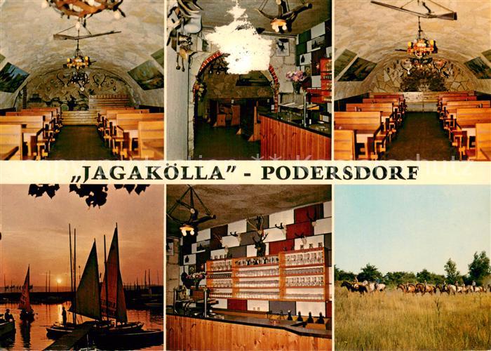 Podersdorf Neusiedler See AT Heurigenschenke Jagakoella Bootshafen Theke Pferde