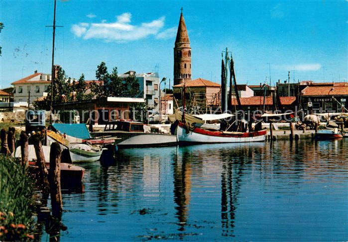 Caorle Venezia Il porto e campanile