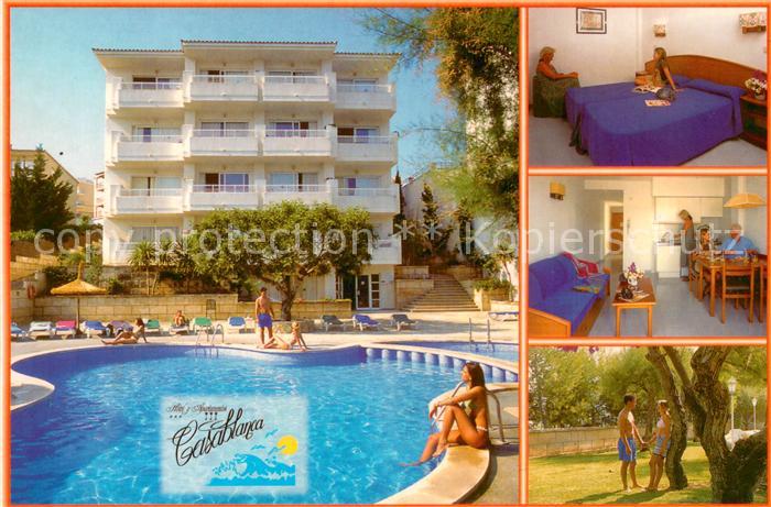 Santa Ponsa Mallorca Islas Baleares Hotel Casablanca Pool Zimmer Park