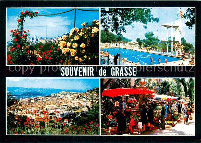 Grasse 06 Blumenschmuck Schwimmbad Panorama Bazar