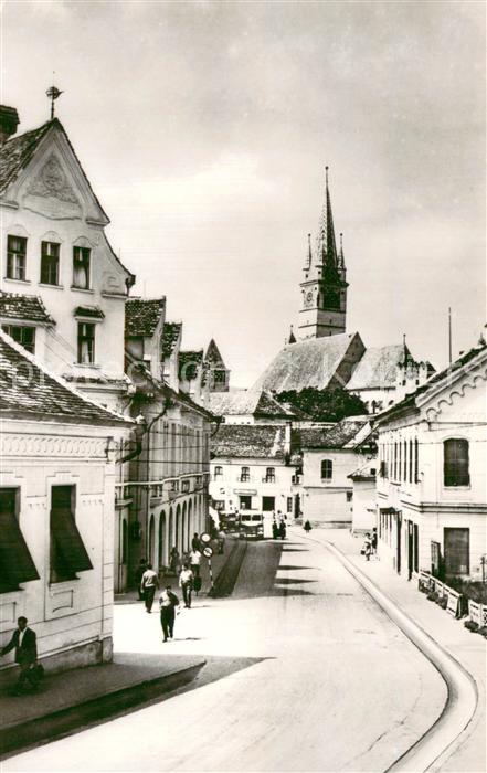 Medias Mediasch SIBIU Hermannstadt RO Strassenpartie