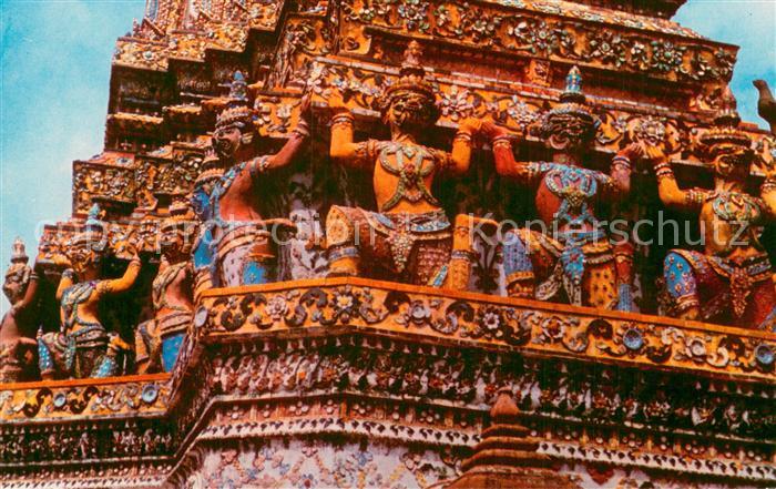 Dhonburi Thailand Scenery of the base of the pagoda in Wat Arun