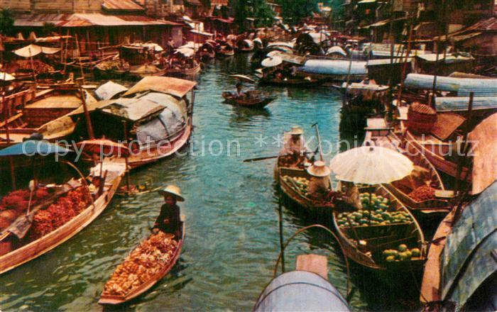 Bangkok Thailand Scene of the floating market