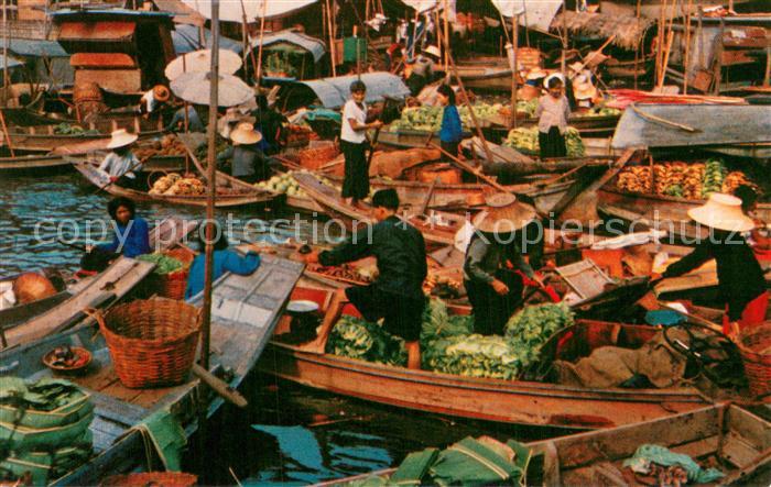 Bangkok Thailand Scenery of the floating market