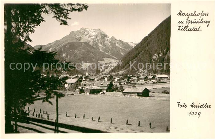 Mayrhofen Zillertal mit Gruenberg