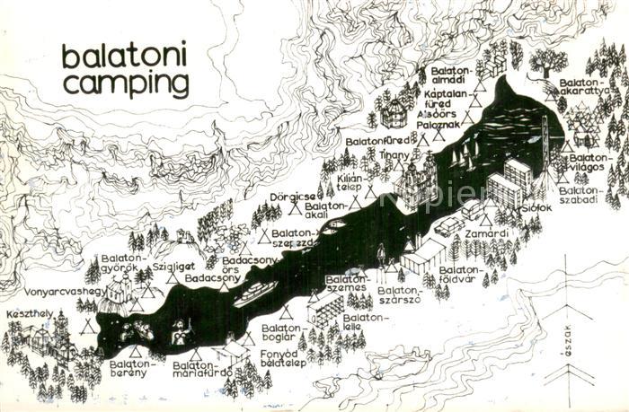 Balatonrol Balatoni Camping Gebietskarte