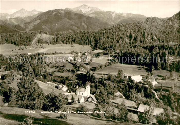Bleiberg Panorama mit Karawanken
