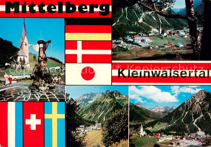 Mittelberg Kleinwalsertal Kirche Panorama