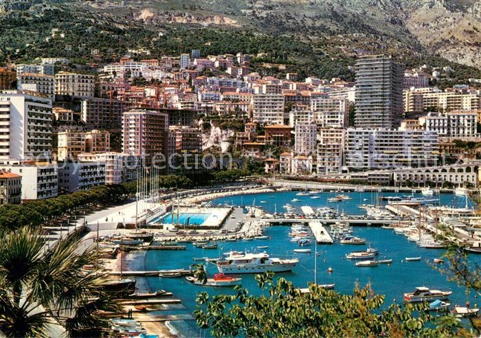 Monaco Le Port et la Piscine Olympique