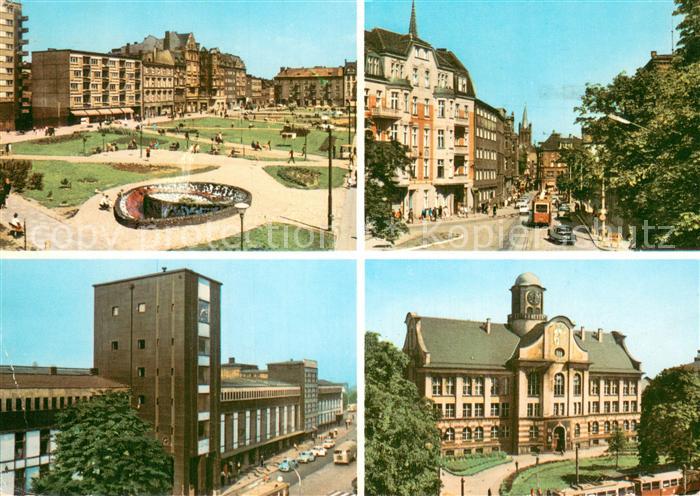 Bytom Beuthen Oberschlesien PL Plac Pali Maciejowskiej Dwarzec PKP Fragment mias