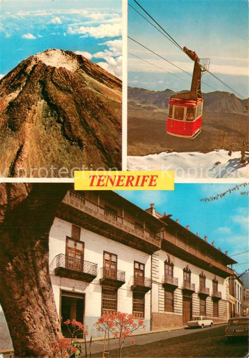 Tenerife Islas Canarias Spanien ES Krater des Teide Seilbahn der Bergspitze Haus
