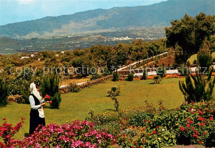 La Palma  Canarias ES Ciudad de El Paso Vista parcial de jardines en Bungalows V