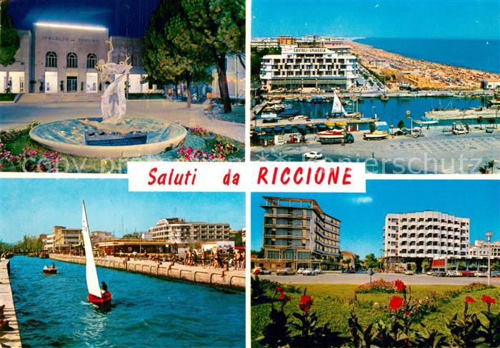 Riccione Rimini IT Palazzo di Tourismo Savioli Spiaggia Teilansichten