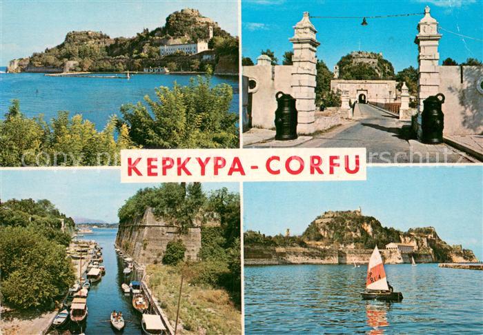 Corfu Korfu Alte Festung Teilansichten