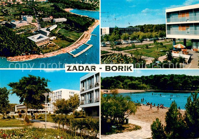 Zadar Zadra Zara Borik Fliegeraufnahme Schwimmbad