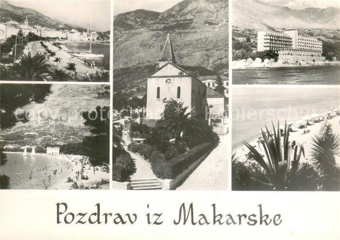 Makarska Croatia Teilansichten Kirche
