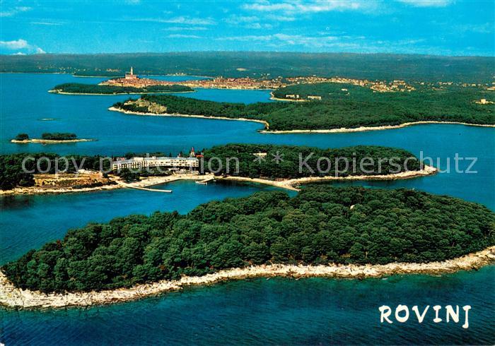 Rovinj Rovigno Istrien Croatia Fliegeraufnahme