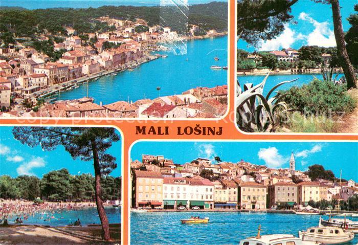 Mali Losinj Fliegeraufnahme Strand Hafen