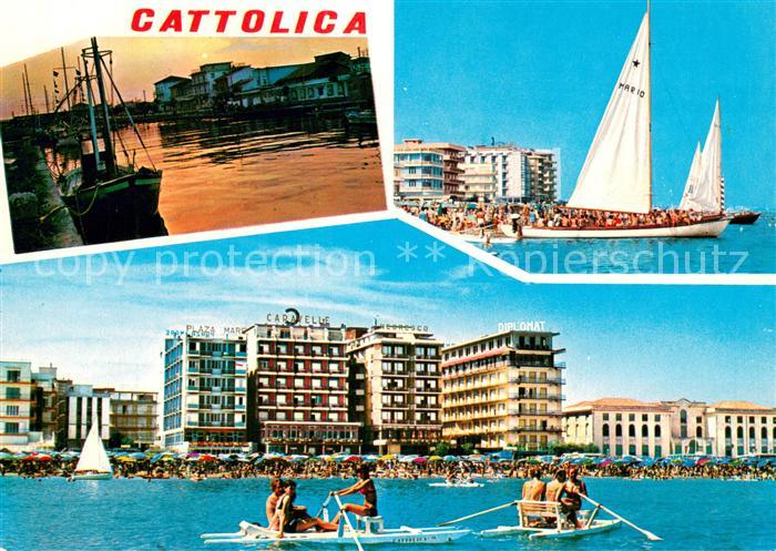 Cattolica  Provincia Rimini IT Hafen Strandpartien