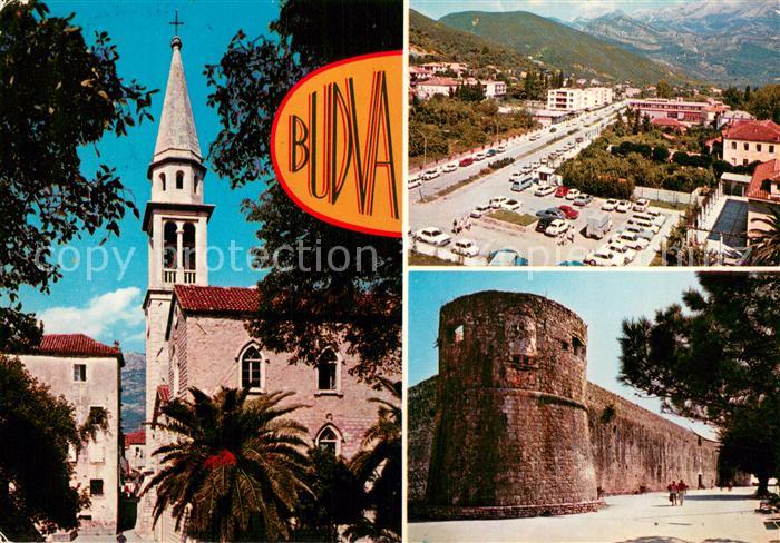 Budva Montenegro Kirche Stadtplatz Stadtmauer