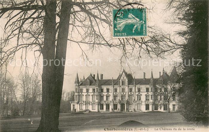 Charbonnieres d Eure-et-Loir Le Chateau vu de la route