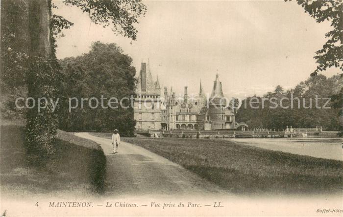 Maintenon 28 Le Chateau Vue prise du Parc