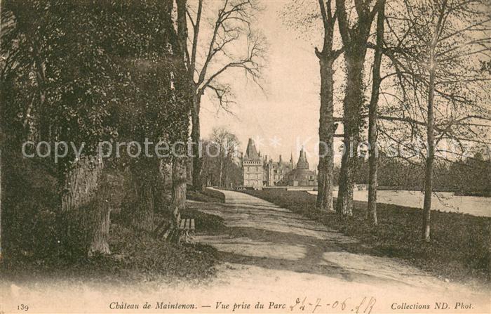 Maintenon 28 Chateau de Maintenon Vue prise du Parc