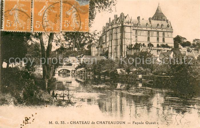 Chateaudun 28 Eure-et-Loir Chateau de Chateaudun Facade Ouest