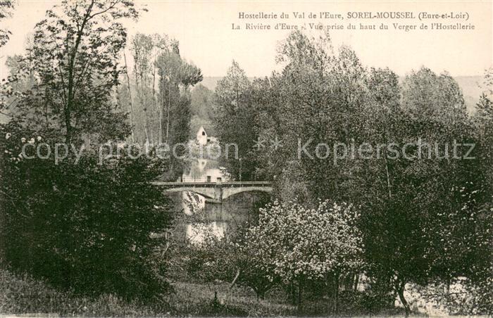 Sorel-Moussel La Riviere d’Eure Vue prise du haut du Verger de l Hostellerie