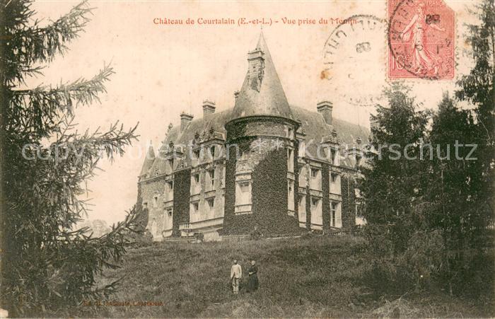 Courtalain 28 Eure-et-Loir Chateau de Courtalain Vue prise du Moulin
