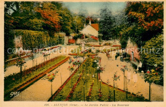 Alencon 61 Le Jardin Public La Roseraie