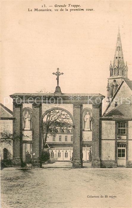 Grande Trappe Abbaye de la Soligny-la-Trappe 61 Le Monastere vu de la premiere c