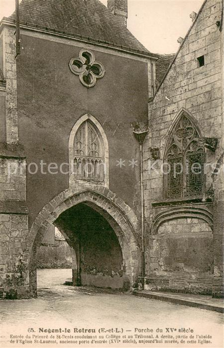 Nogent-le-Rotrou Entree du Prieure de St Denis conduissant au College et au Trib