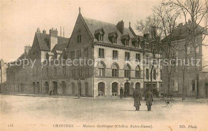 Chartres 28 Maison Gotique Cloitre Notre Dame