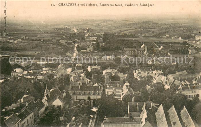 Chartres 28 Panorama Nord Faubourg Saint Jean