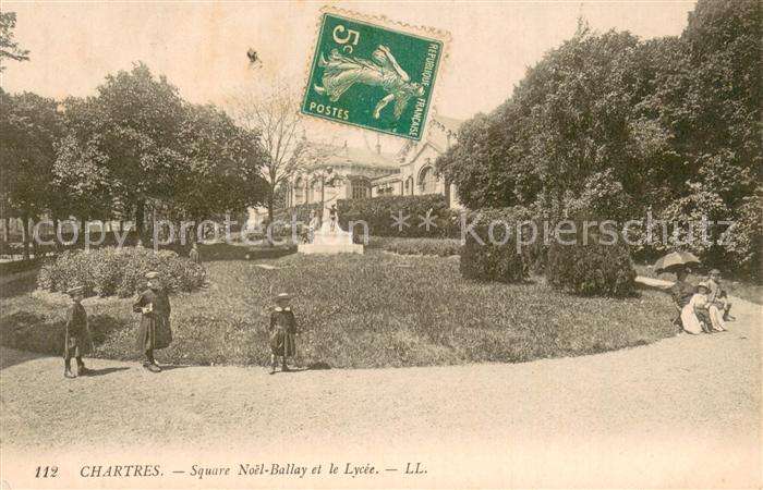 Chartres 28 Square Noel Ballay et le Lycee