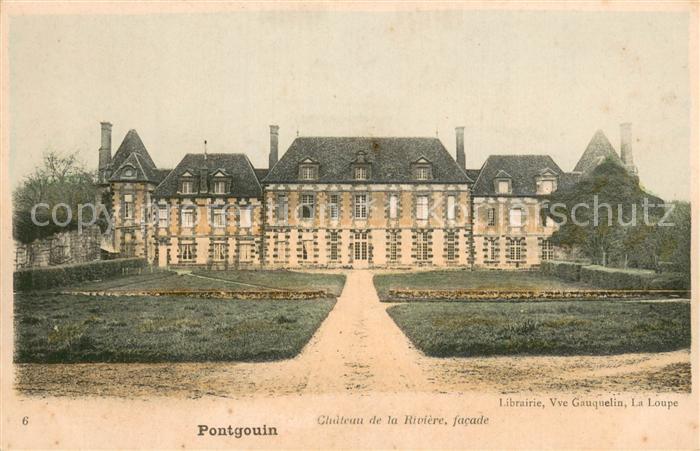 Pontgouin 28 Chateau de la Rivière facade