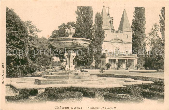 Anet 28 Chateau de Diane de Poitiers XVIe siècle Fontaine et Chapelle
