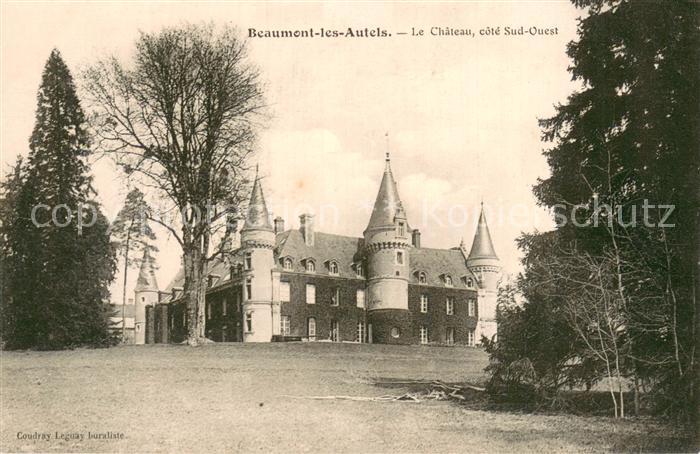 Beaumont-les-Autels Chateau côté Sud-Ouest