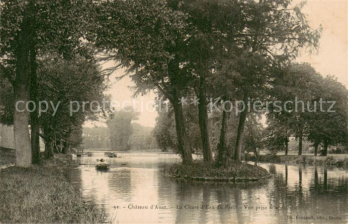 Anet 28 Chateau La Chure d Eau du Parc vue prise rive gauche