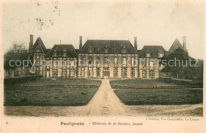 Pontgouin 28 Chateau de la Rivière facade