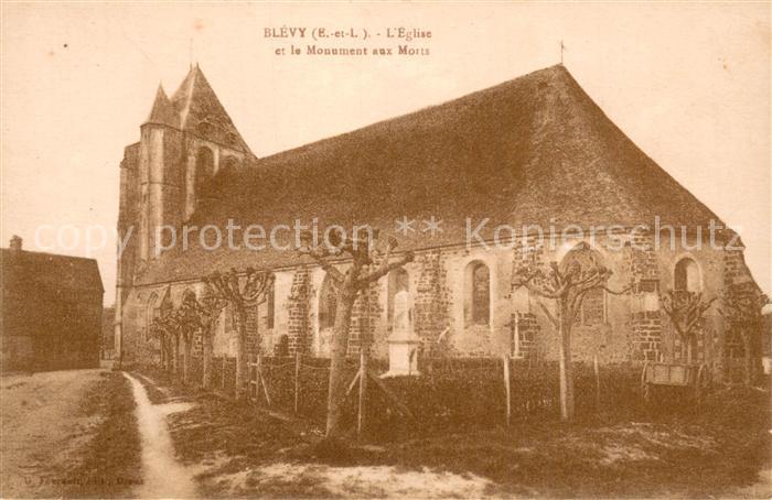 Blevy Maillebois 28 Eglise et Monument aux Morts