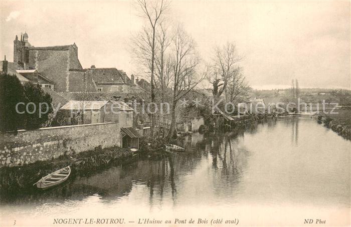 Nogent-le-Rotrou L Huisne au Pont de Bois