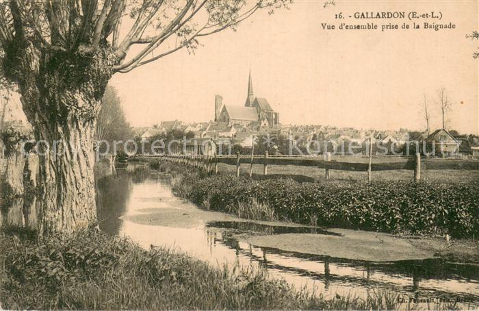 Gallardon 28 Vue d ensemble prise de la Baignade