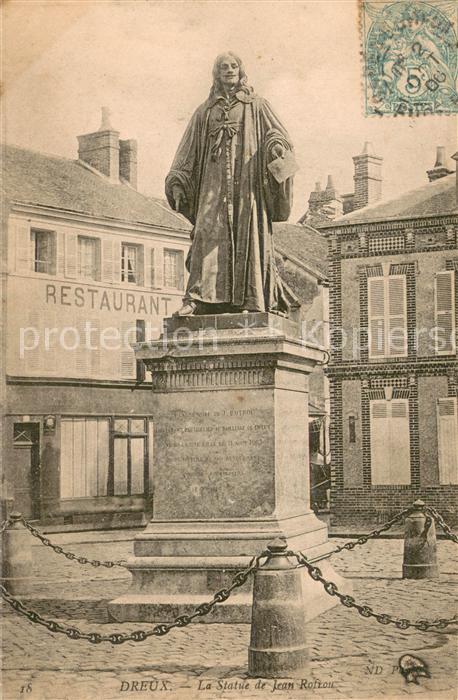 Dreux 28 La Statue de Jean Rotrou