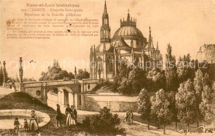 Dreux 28 Chapelle Saint Louis Eure et Loir histo