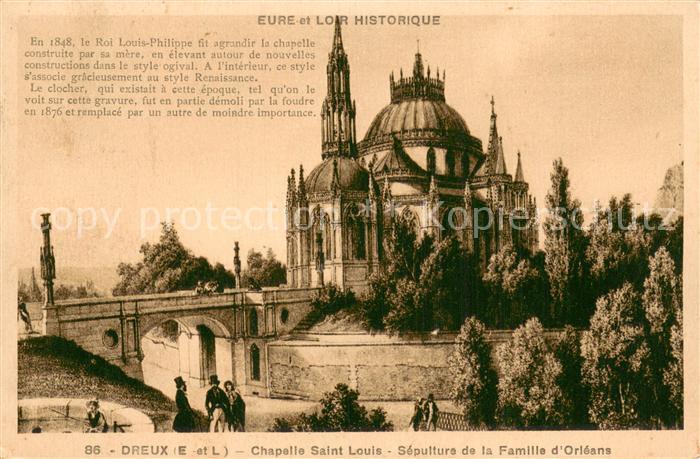 Dreux 28 Chapelle Saint Louis Sépulture de la Famille d Orléans Eure et Loir his