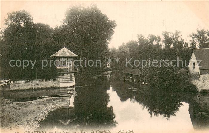 Chartres 28 Vue prise sur l Eure la Courtille