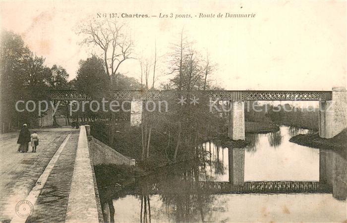 Chartres 28 Les 3 ponts Route de Dammarie