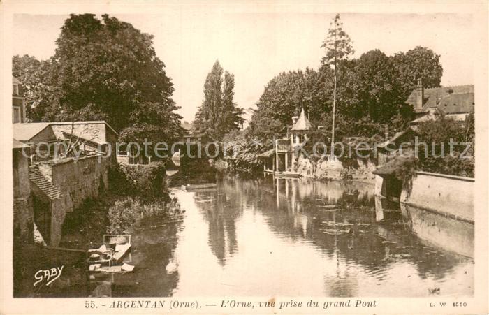 Argentan 61 L Orne vue prise du grand pont